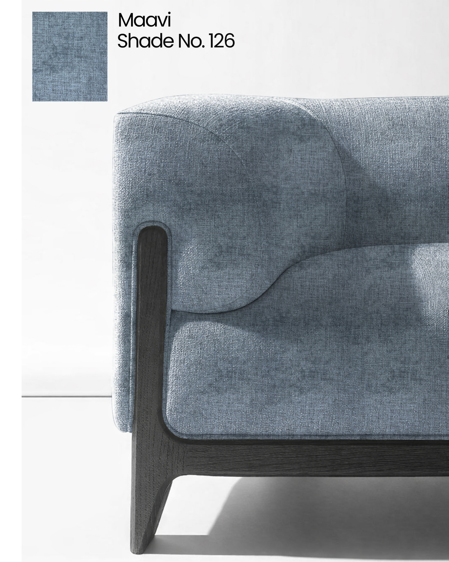 Steel Blue Suede Sofa Fabric