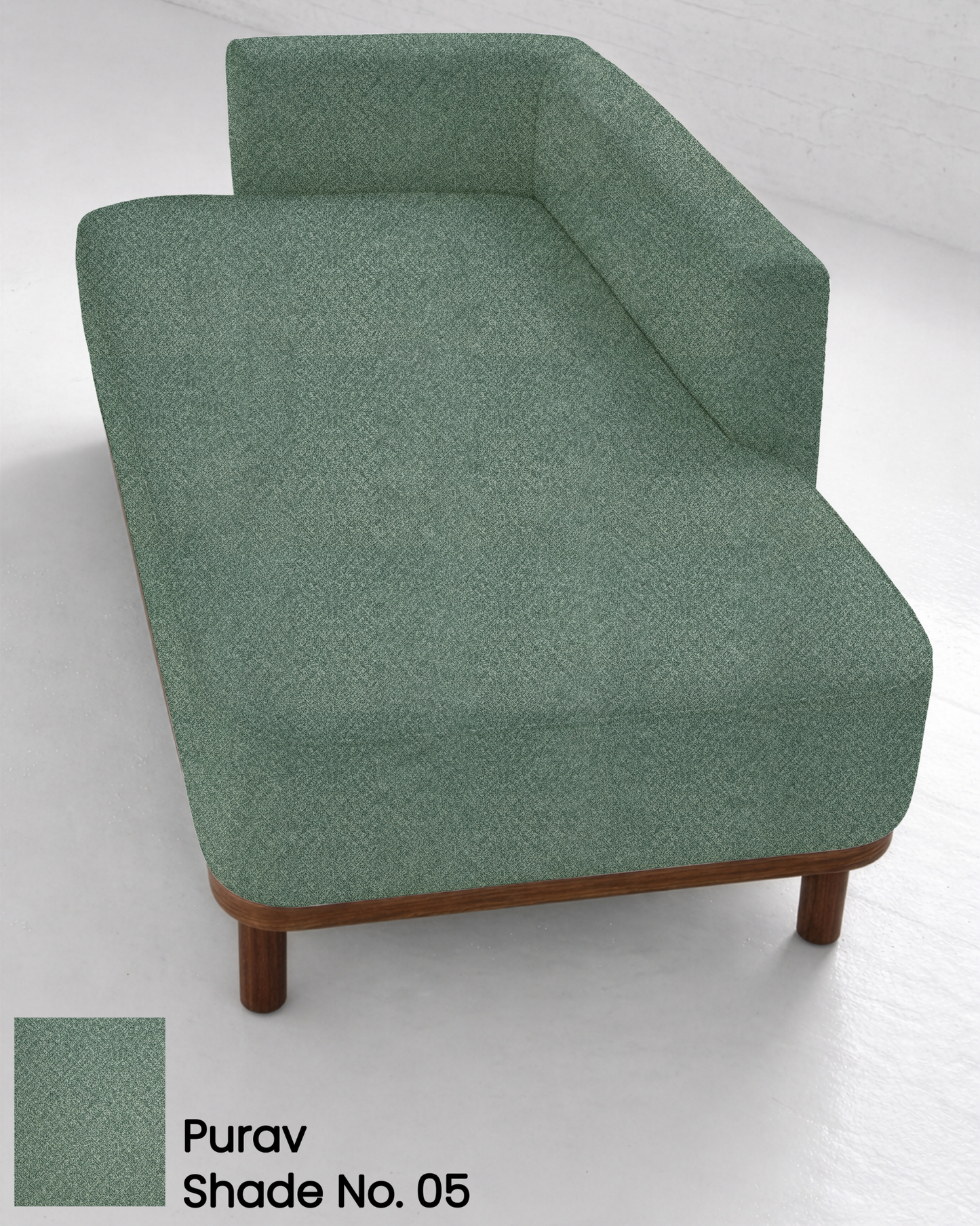 Steel Blue Suede Sofa Fabric