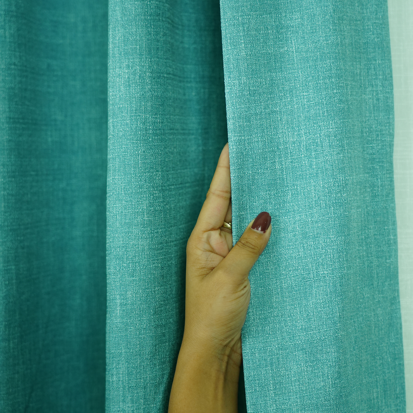 Sky Blue Printed 100% Blackout texture print