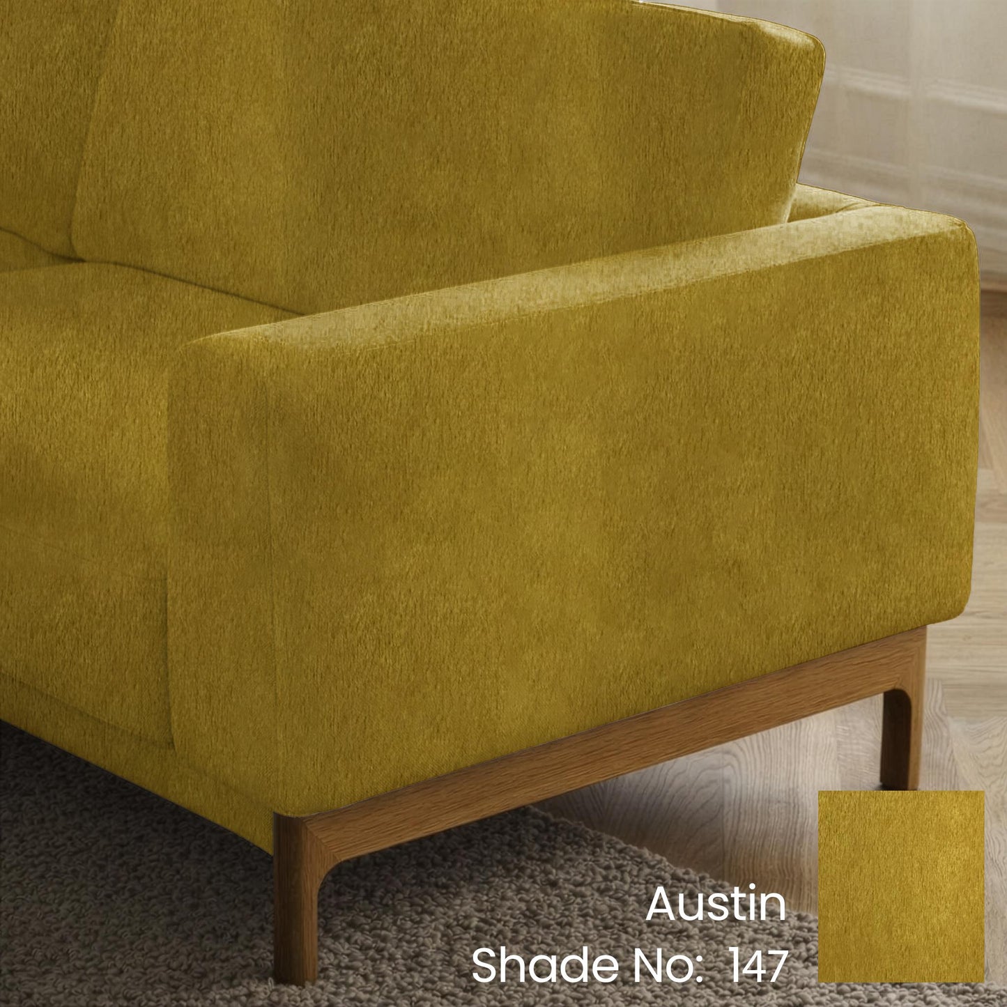 Golden Mustard Color Sofa Fabric