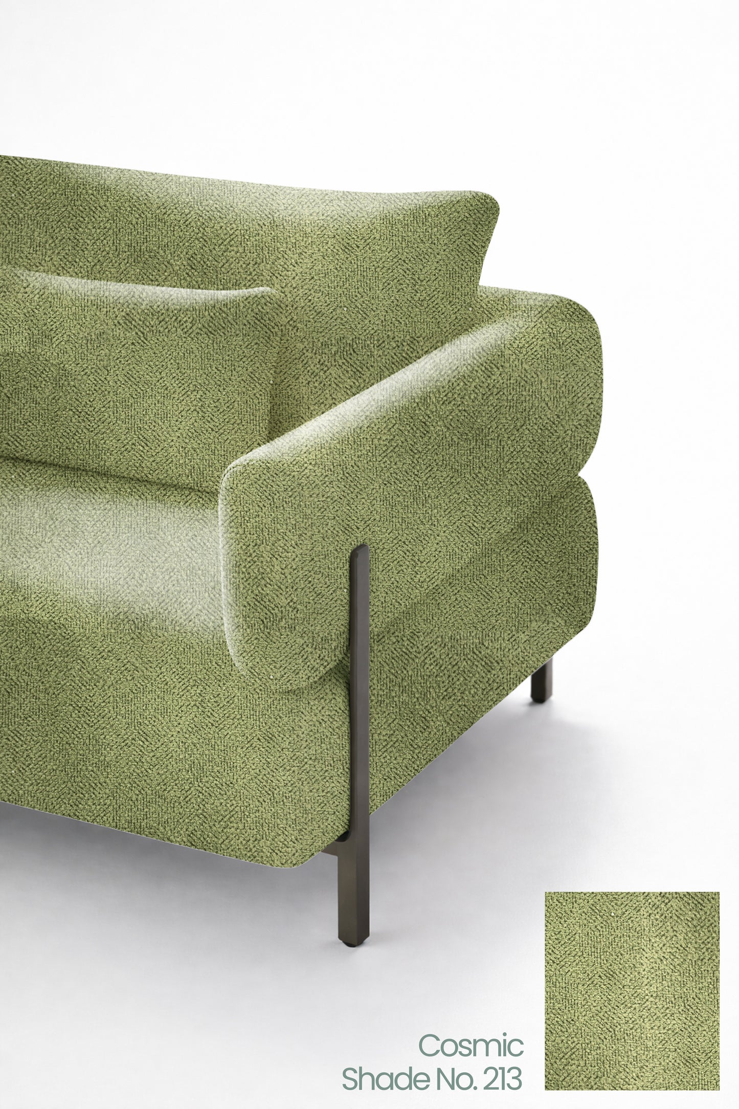 Moss Green Color Sofa Fabric