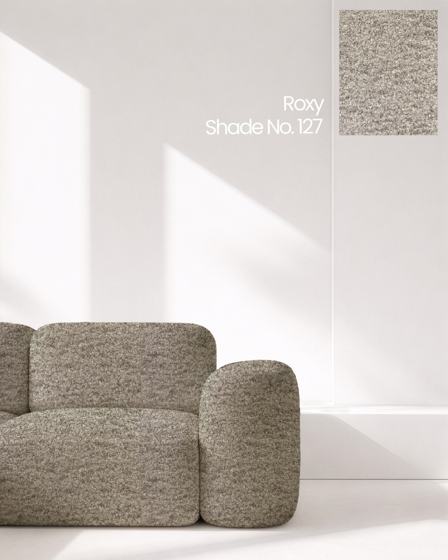 Light Brown Boucle Sofa Fabric
