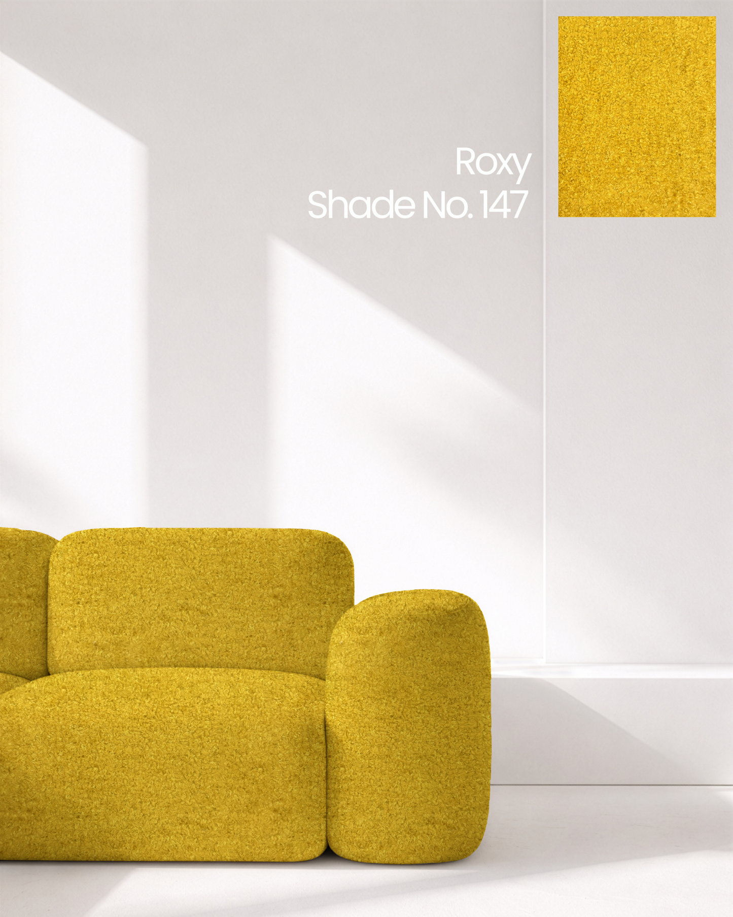 Mustard Yellow Boucle Sofa Fabric