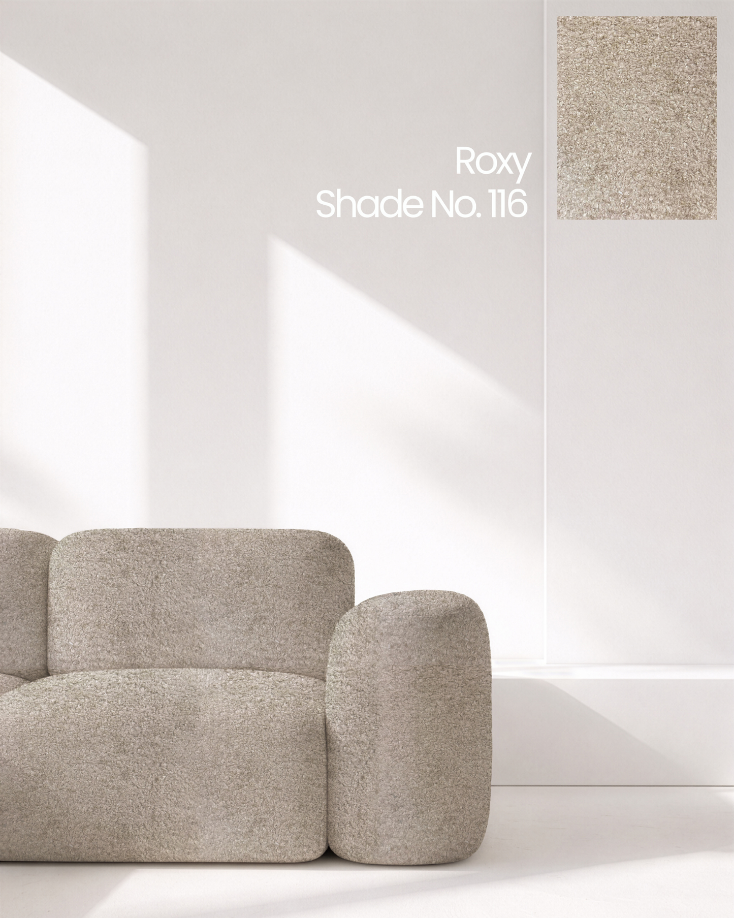 Beige Textured Boucle Sofa Fabric