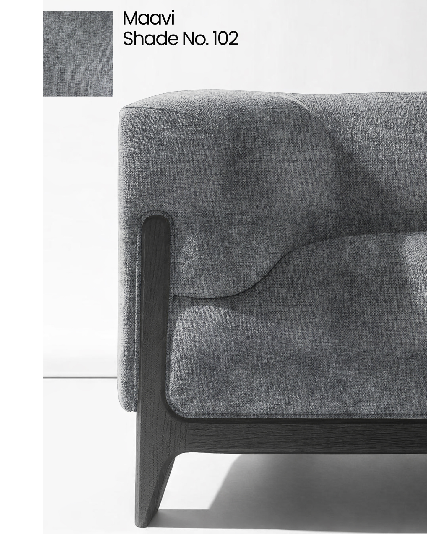 Graphite Grey Suede Sofa Fabric