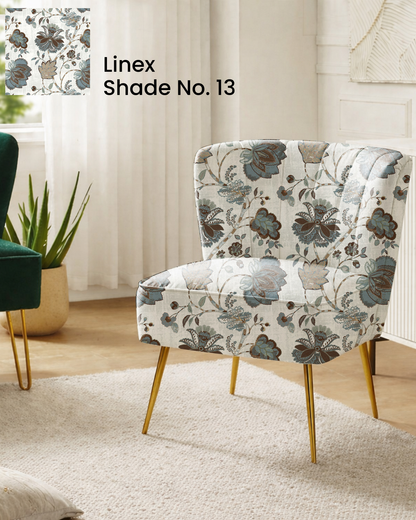 Blue Floral Print Sofa Fabric