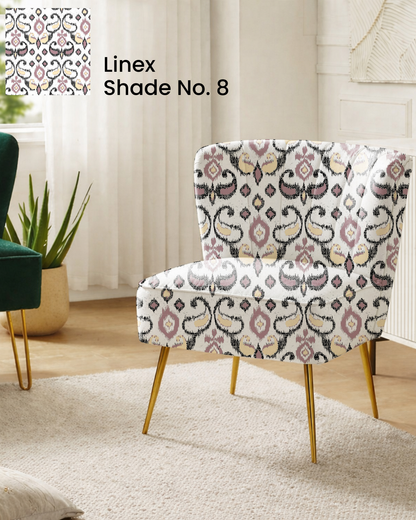 Pink Ikat Print Sofa Fabric