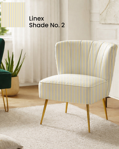 Yellow Striped Print Sofa Fabric