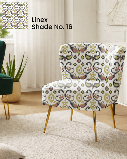 Yellow Ikat Print Sofa Fabric