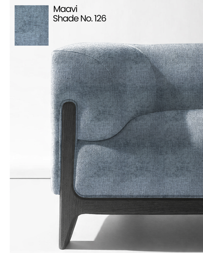 Steel Blue Suede Sofa Fabric