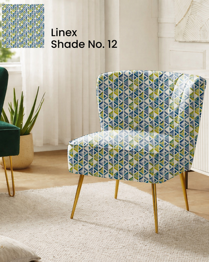 Blue Geometric Tribal Sofa Fabric