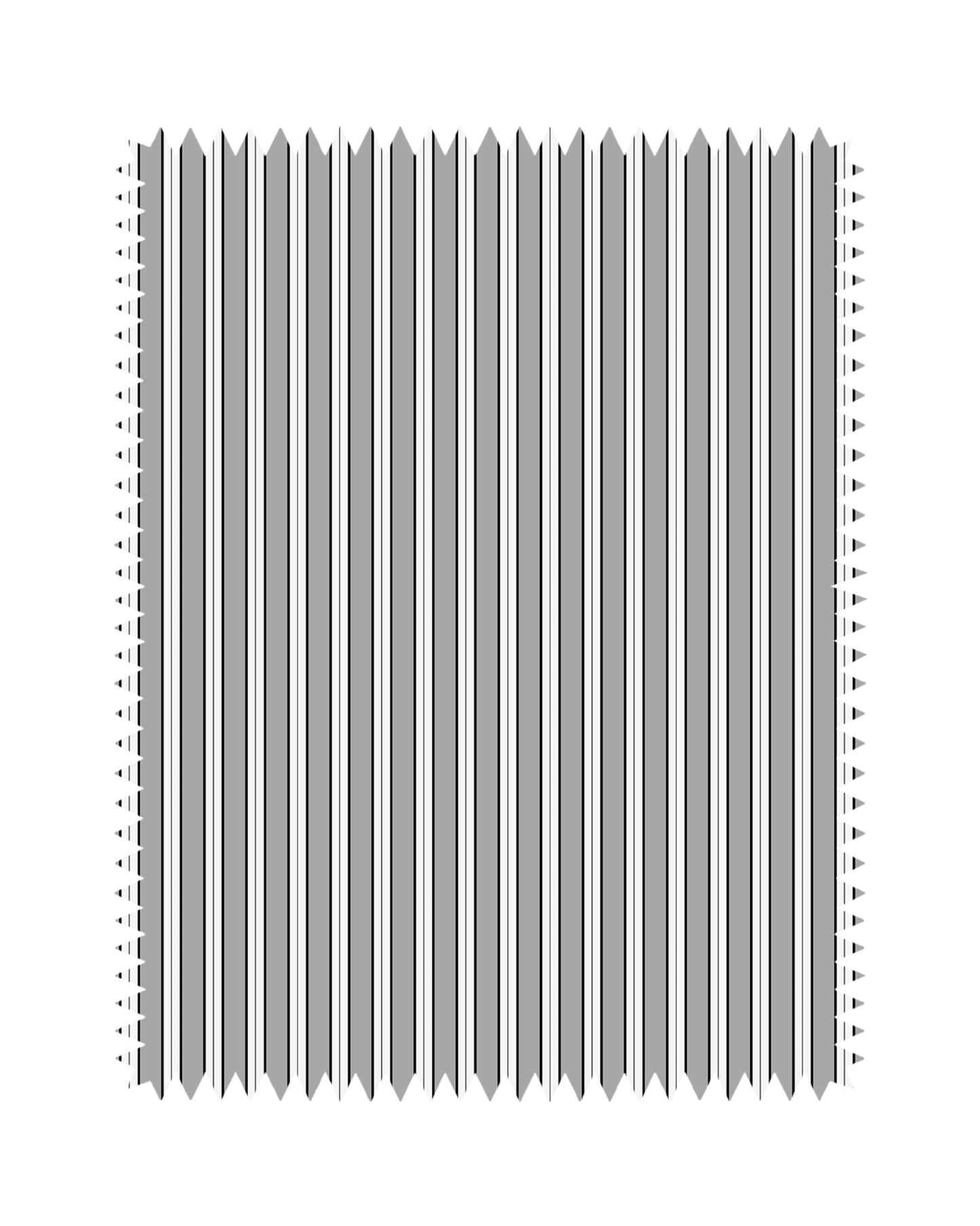 Grey Vertical Stripe Print Sofa Fabric