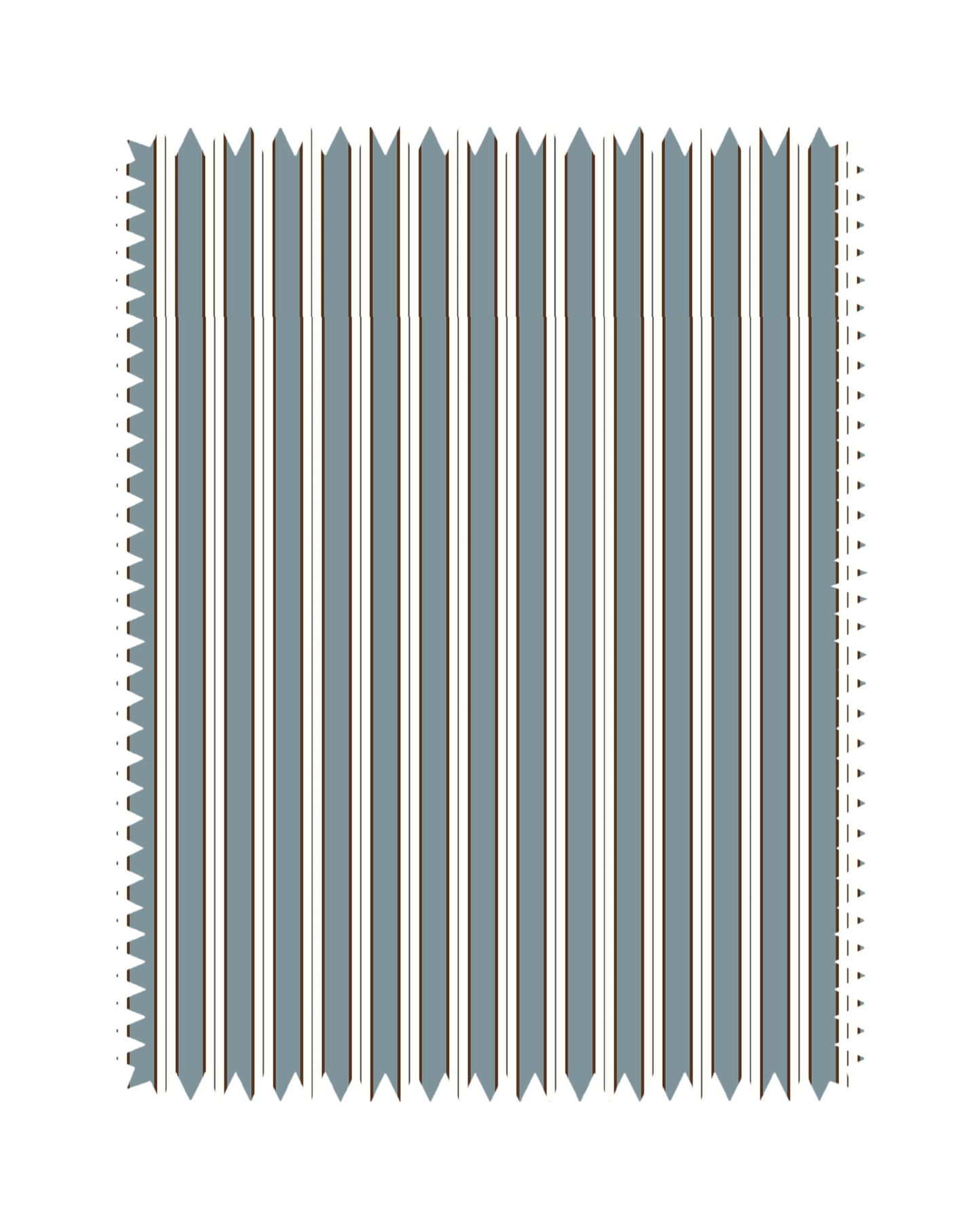 Blue Striped Print Sofa Fabric
