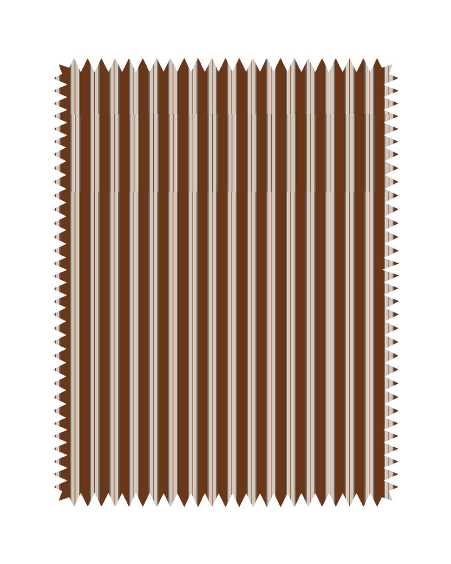 Brown Striped Print Sofa Fabric
