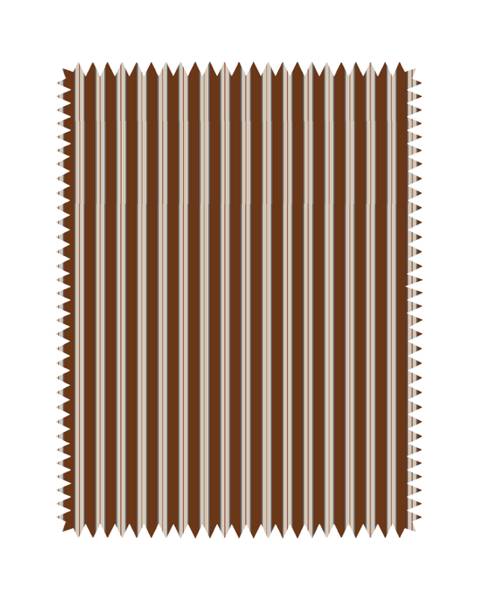 Brown Striped Print Sofa Fabric