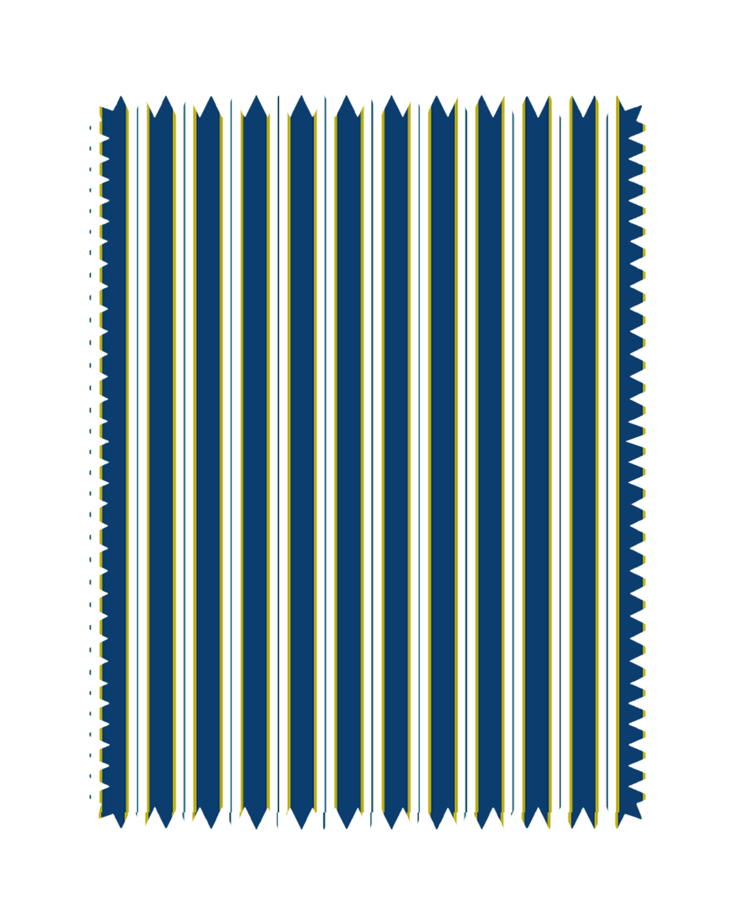 Deep Blue Classic Stripe Sofa Fabric