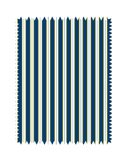 Deep Blue Classic Stripe Sofa Fabric