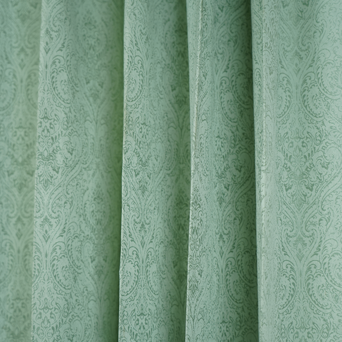 Dyed Jacquard Pista Green Damask Deisgn
