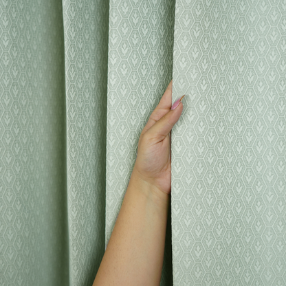 Dyed Jacquard Pista Green Small diamond
