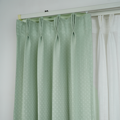 Dyed Jacquard Pista Green Small diamond