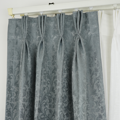 Dyed Jacquard steel grey Pagely Design