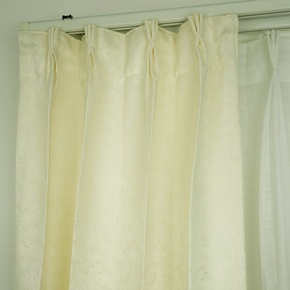 Ivory off white texture Weave