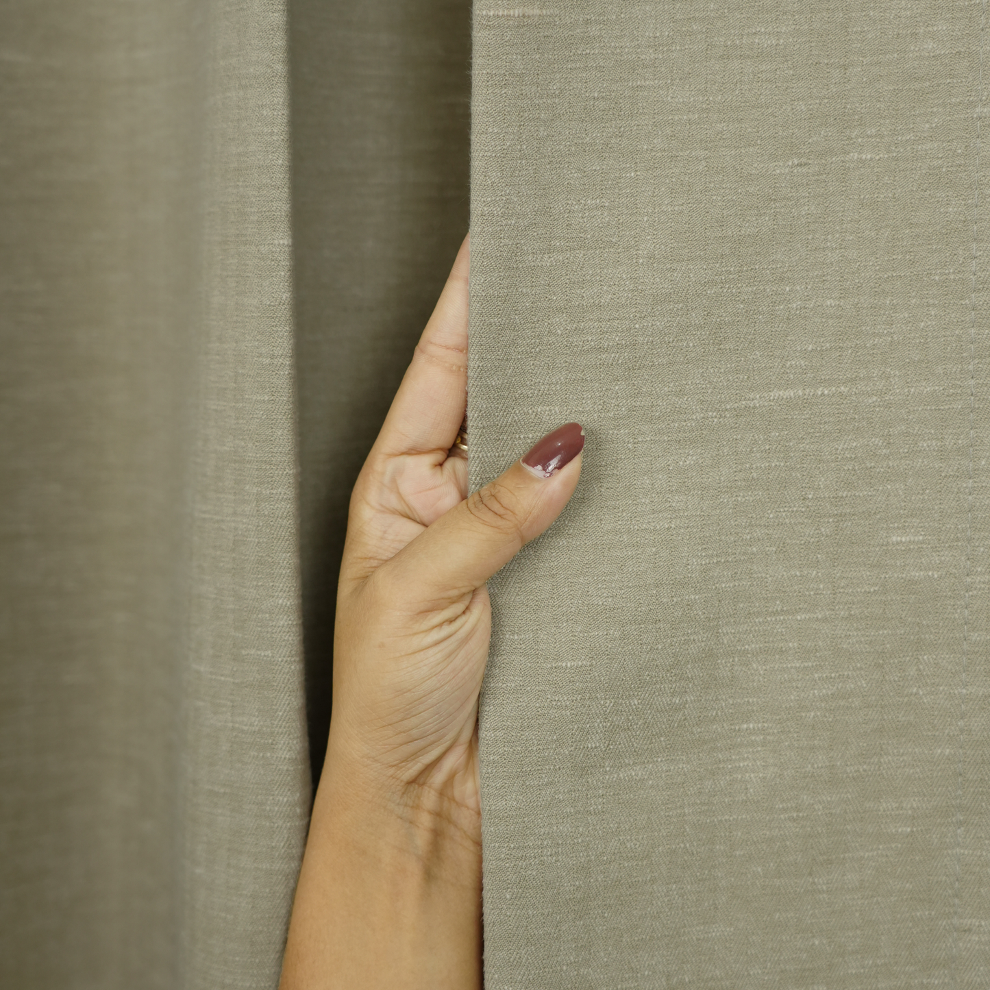 Light beigish brown white texture cotton Blend