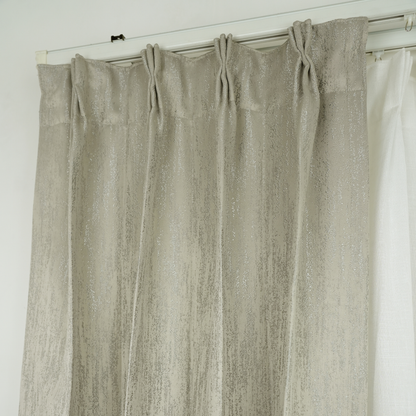 Light Brown Stripe Sheer