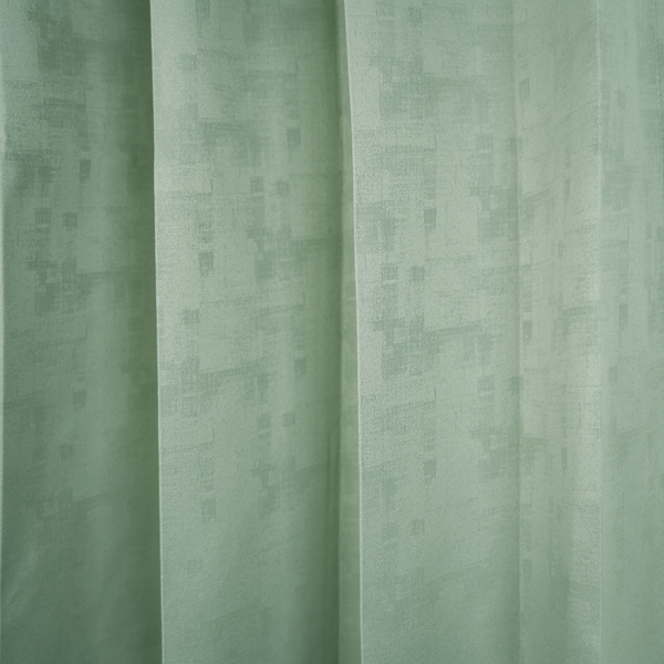 Mint Green Jacquard Texture 100% Blackout