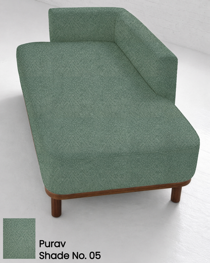 Steel Blue Suede Sofa Fabric