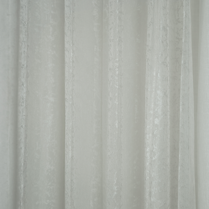 Textured Sheer White Color