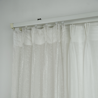Textured Sheer White Color