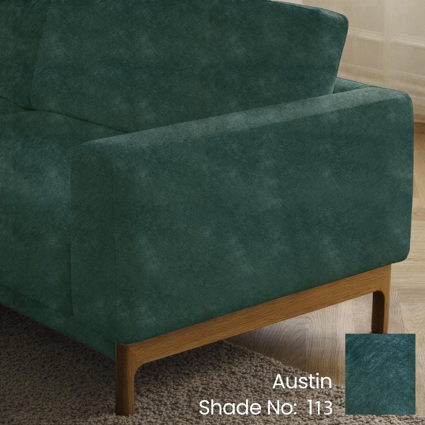 Deep Teal Color Sofa Fabric