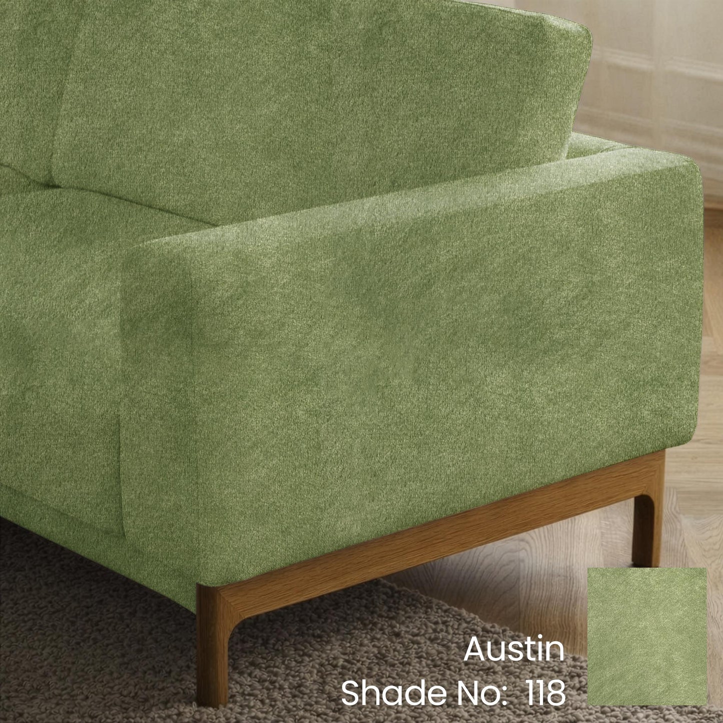 Fresh Sage Color Sofa Fabric