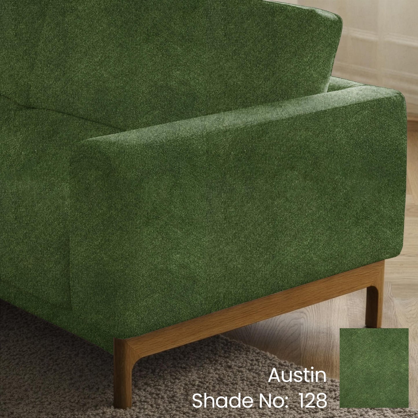 Forest Green Color Sofa Fabric