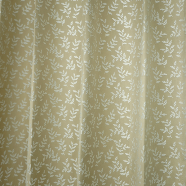 Beige Leaf Design Jacquard