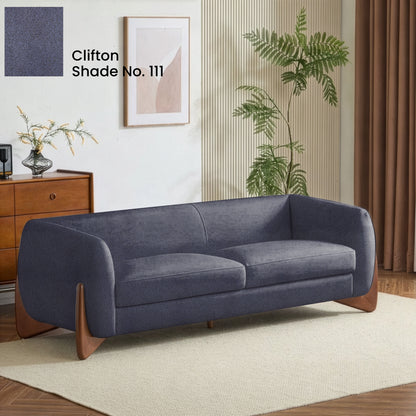 Ocean Blue Color Sofa Fabric