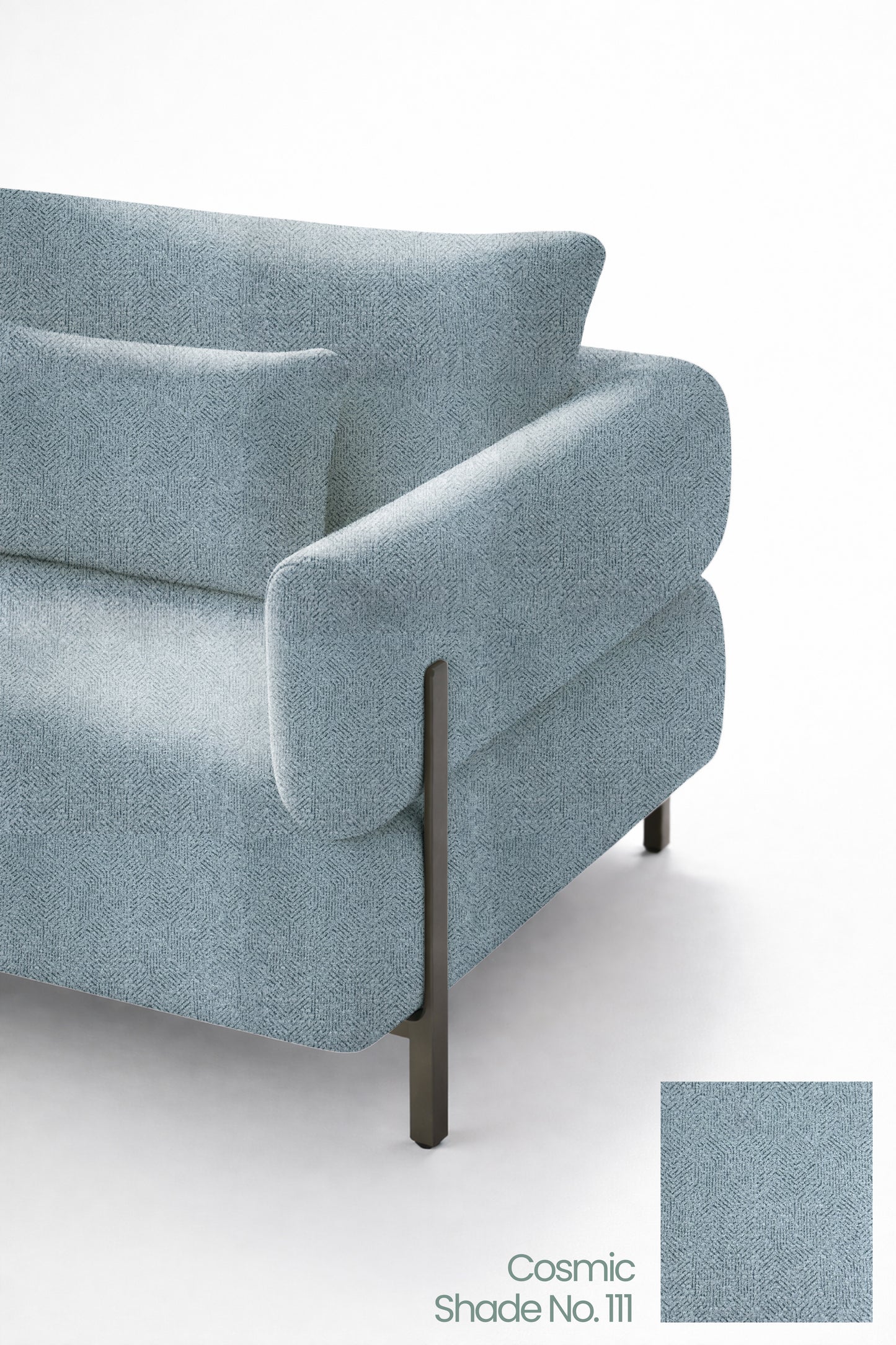 Blue Echo Color Sofa Fabric