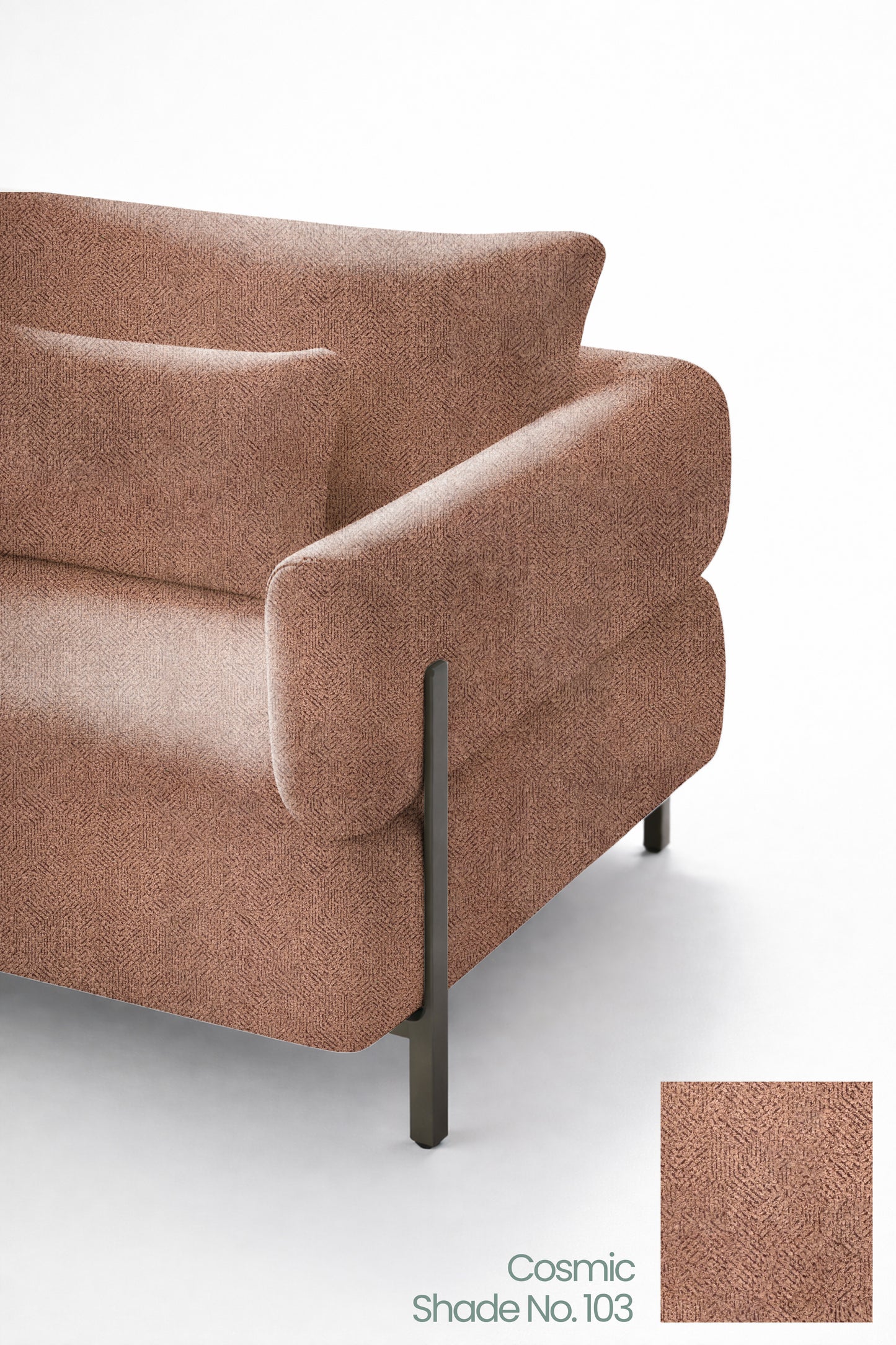 Dusty Rose Color Sofa Fabric