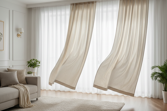 Beige texture Printed 100% Blackout