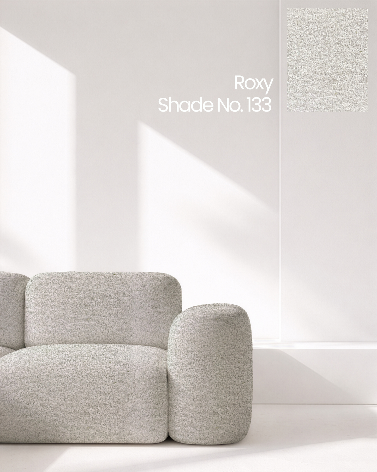 Mist Grey Boucle Sofa Fabric