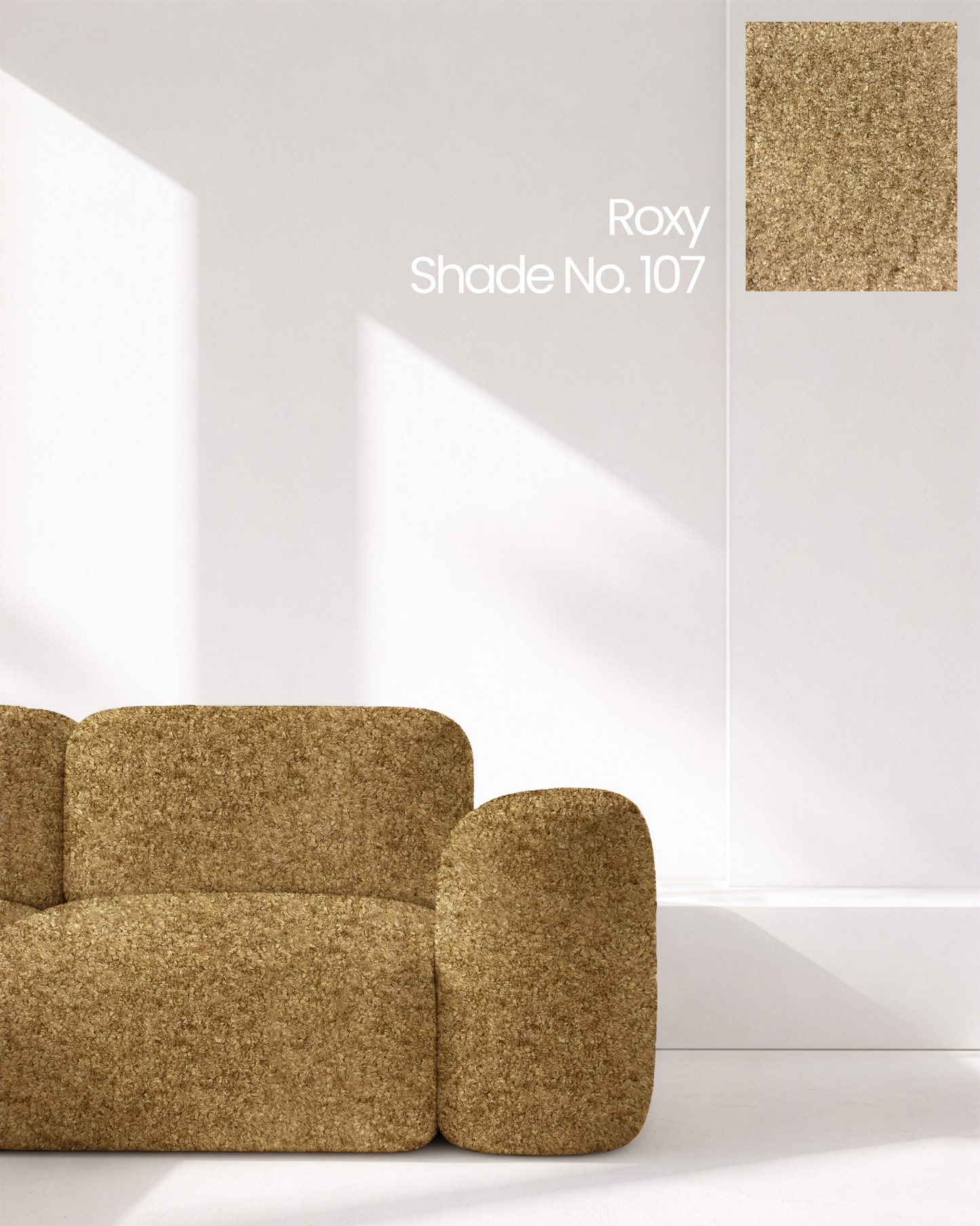 Golden Brown Boucle Sofa Fabric