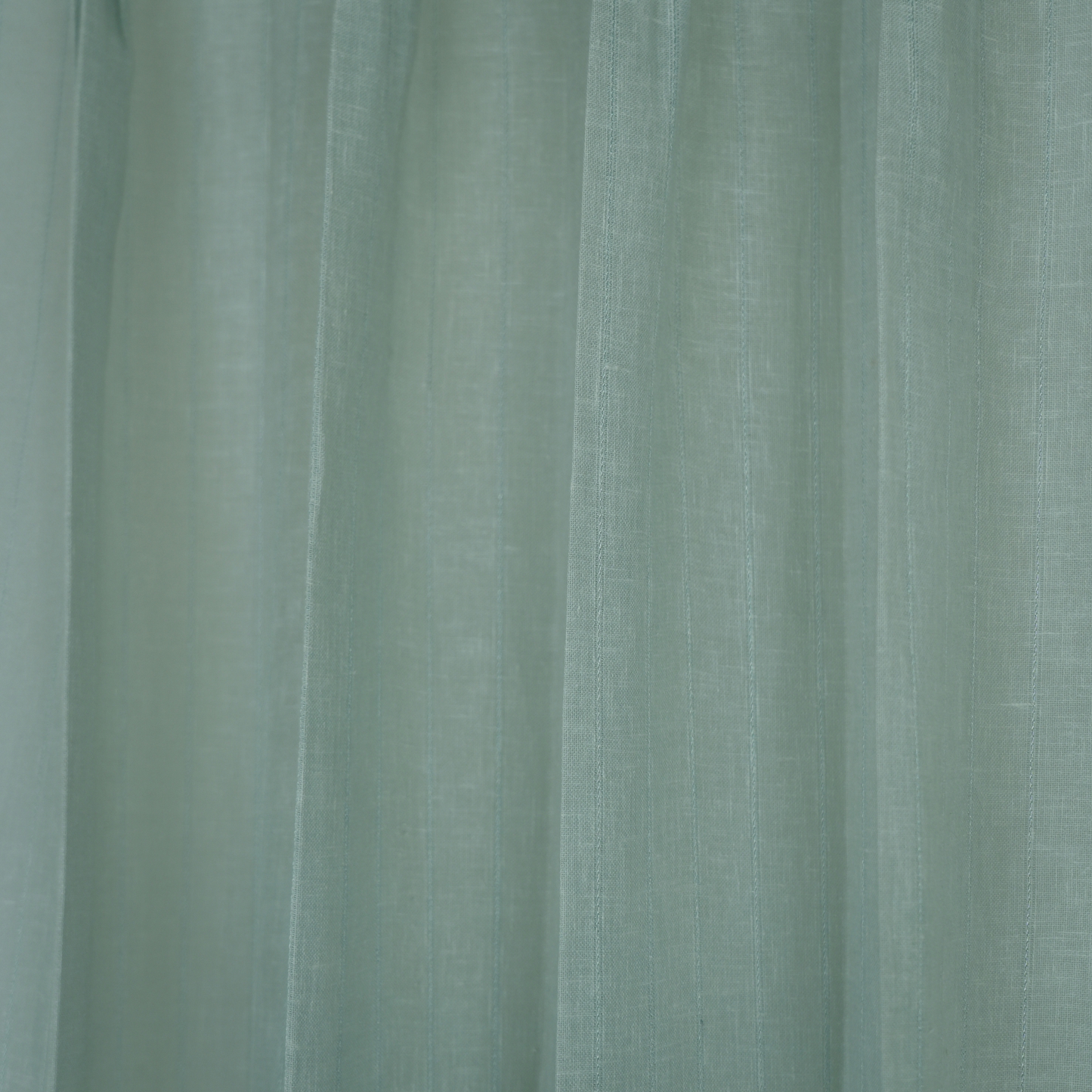 Dull Sky Blue Stripe Poly Cotton Sheer