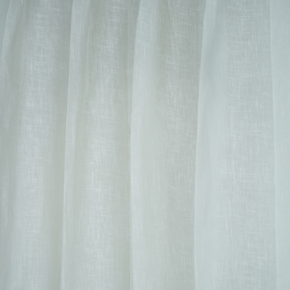 Grey Color Double Stripe Poly Cotton Sheer