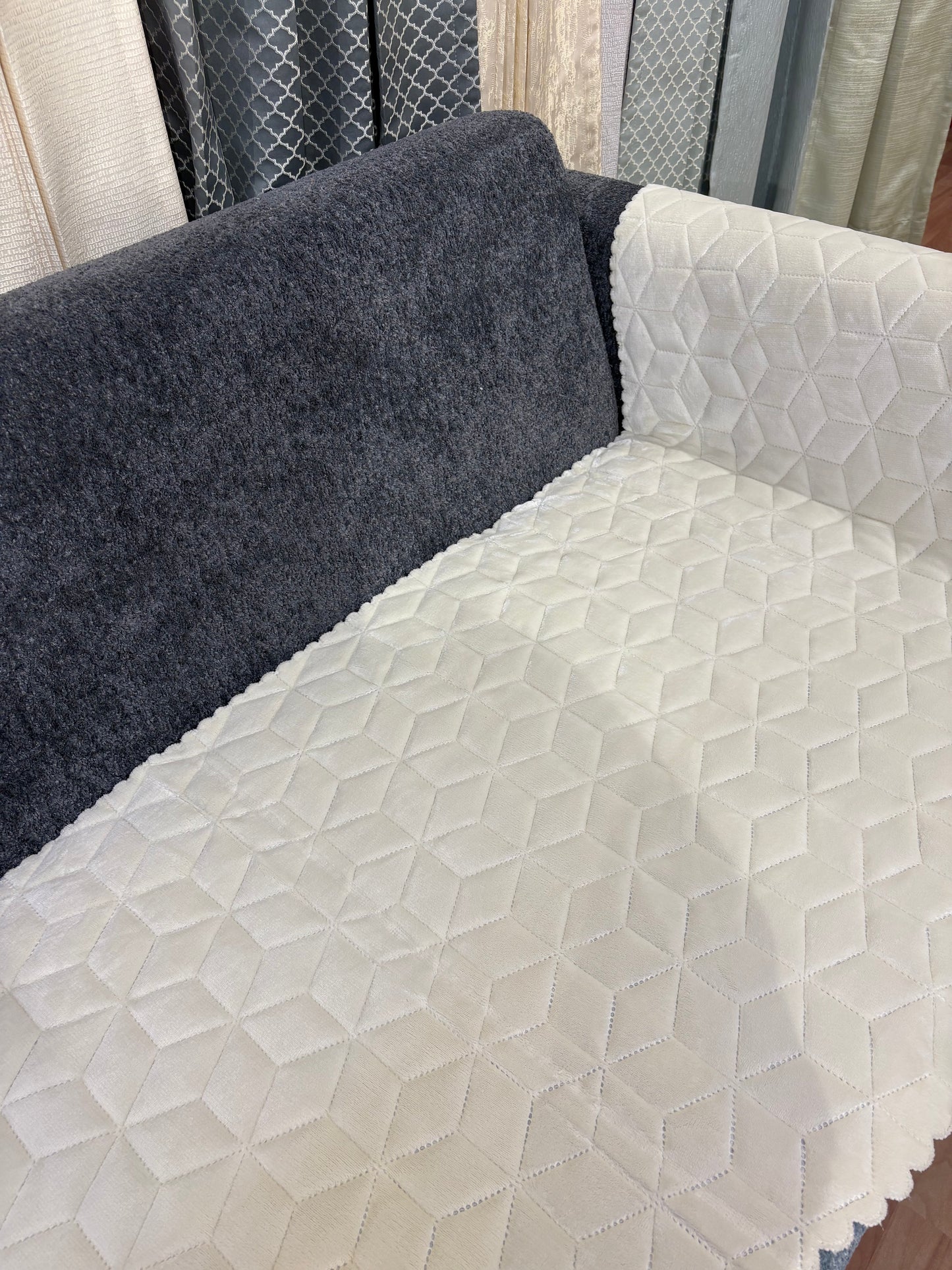 Crystal Fur Sofa Cover
