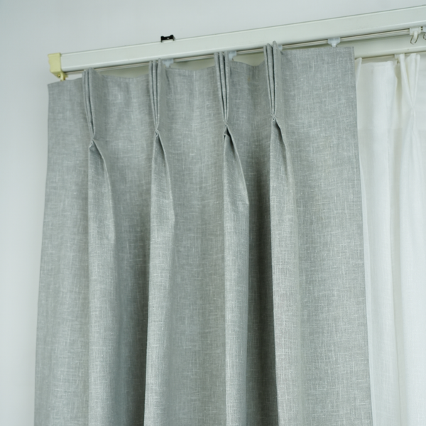 Light Grey Color 100% Blackout Cotton Texture