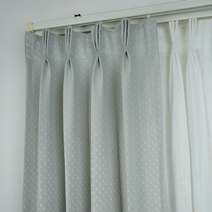 Light Grey Diamond Design Dyed Jacquard