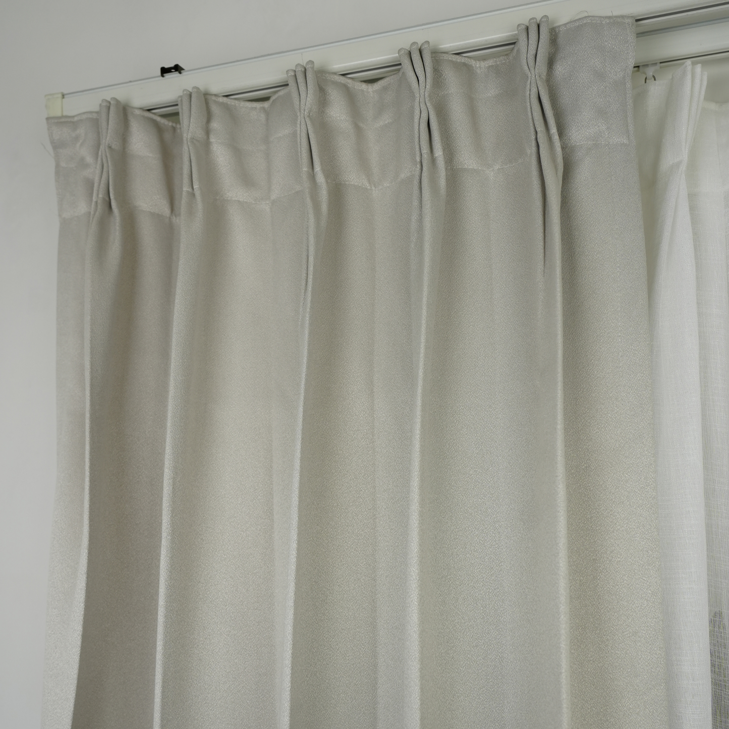 Light Grey Silver Texture Weave