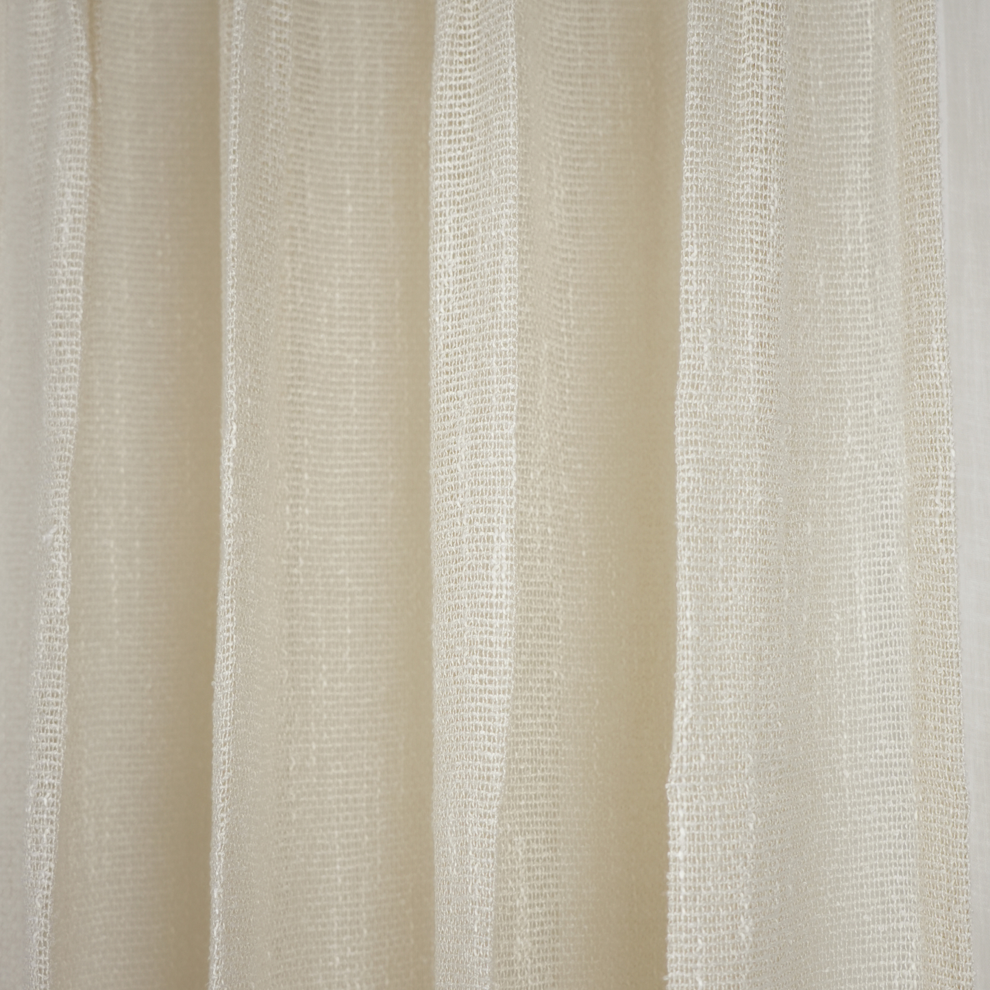 Off White Cotton Texture Sheer