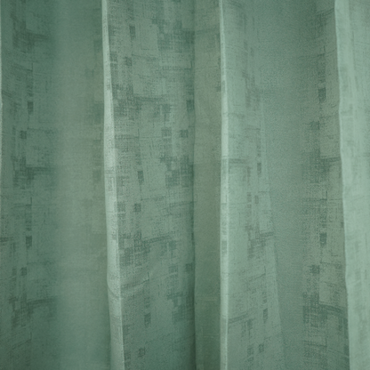 Turqouise Green Jacquard Texture 100% Blackout